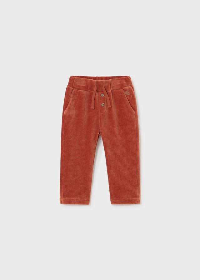 PANTALONE A COSTINE IN VELLUTO RUGGINE - Noi da piccoli