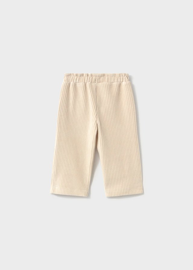 PANTALONE BEIGE IN VELLUTO A COSTINE - Noi da piccoli