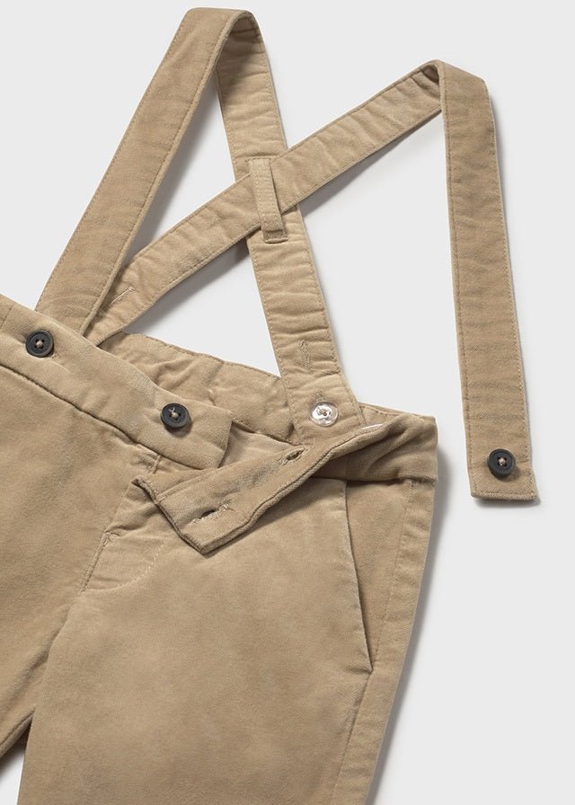 PANTALONE CON BRETELLE BEIGE - Noi da piccoli