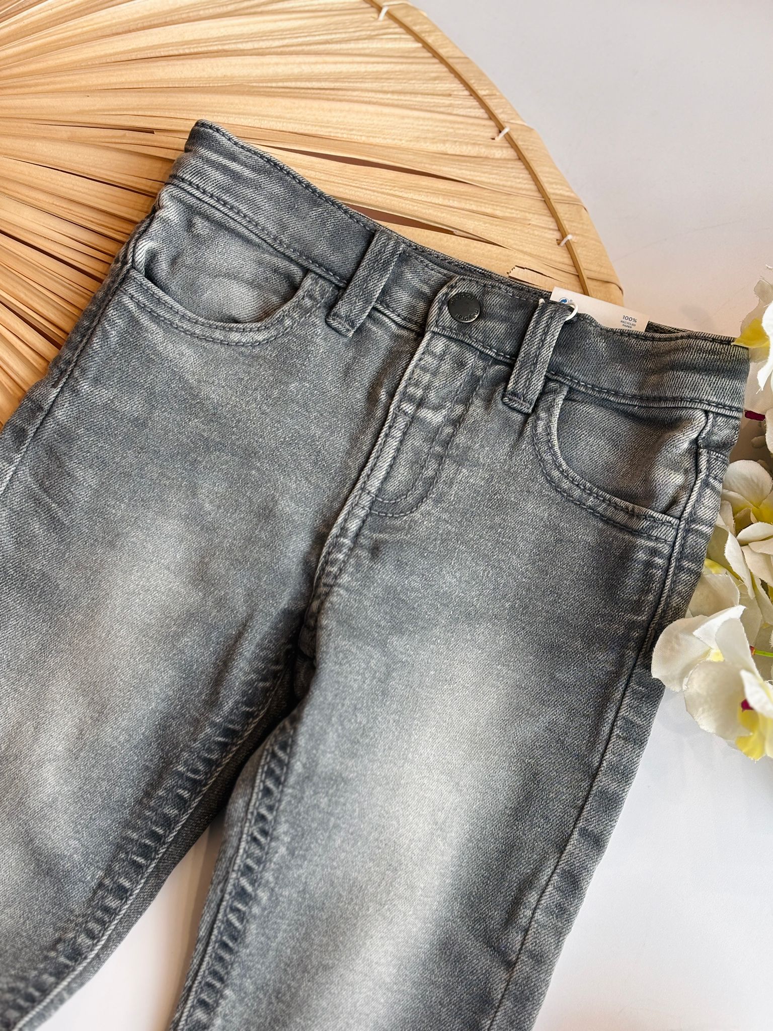 PANTALONE DI JEANS GRIS MEDIO - Noi da piccoli