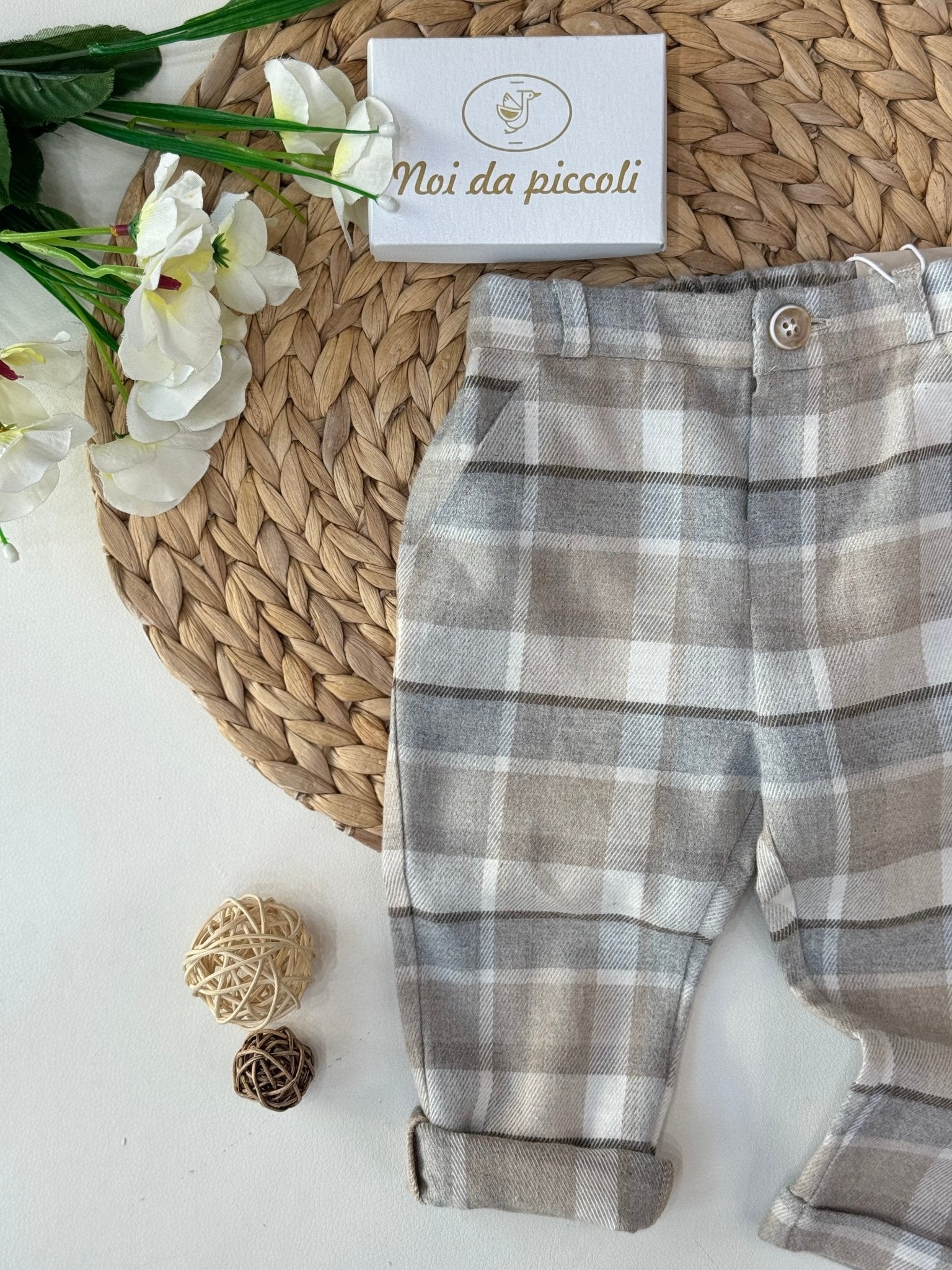 PANTALONE FLANELLA NUEZ - Noi da piccoli