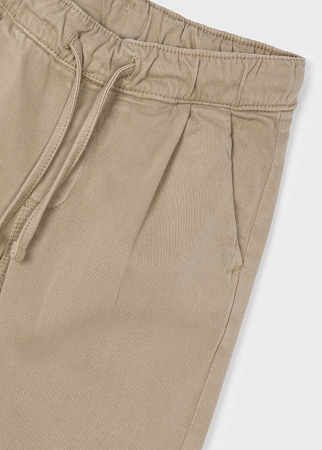 PANTALONE IN CALDO COTONE BEIGE - Noi da piccoli