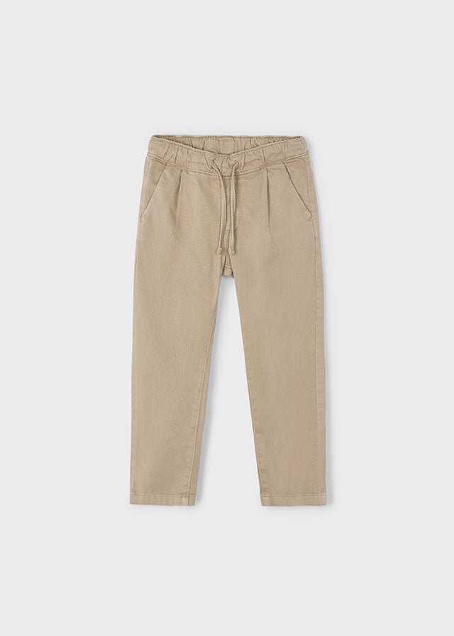 PANTALONE IN CALDO COTONE BEIGE - Noi da piccoli