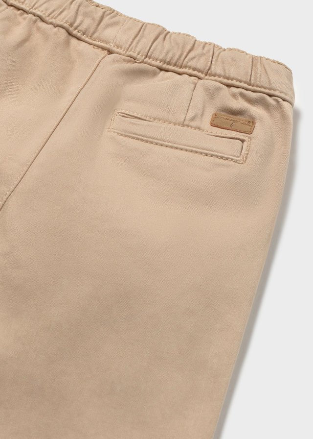 Pantalone in Cotone Caldo Beige Mayoral - dettaglio 1
