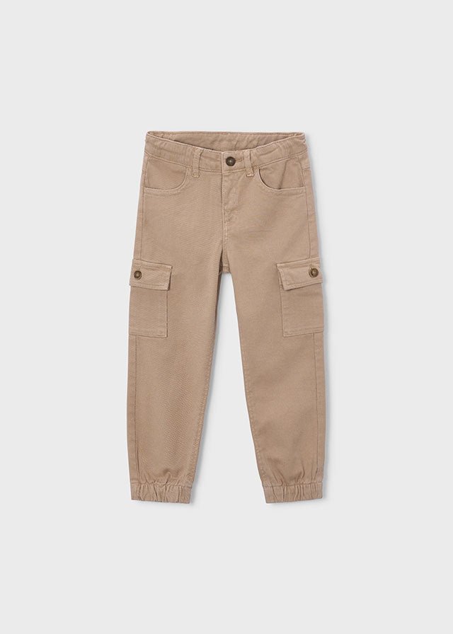 Pantalone in Cotone Caldo Beige Mayoral - Noi da piccoli