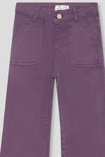PANTALONE IN COTONE CALDO VIOLA