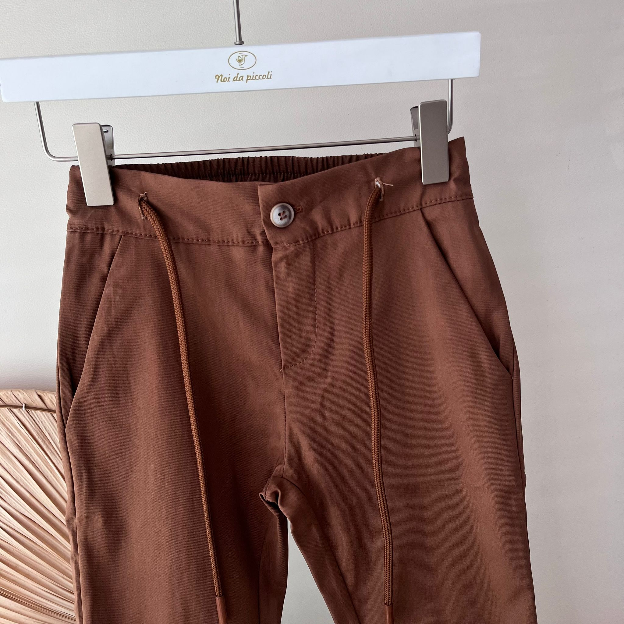 PANTALONE IN COTONE RUGGINE - Noi da piccoli