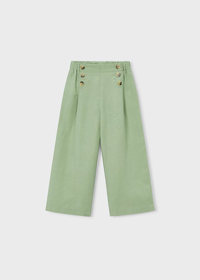 PANTALONE IN COTONE VERDE - Noi da piccoli