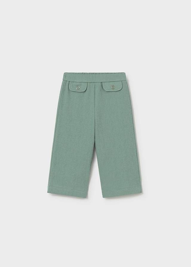 PANTALONE IN COTONE VERDE MENTA - Noi da piccoli