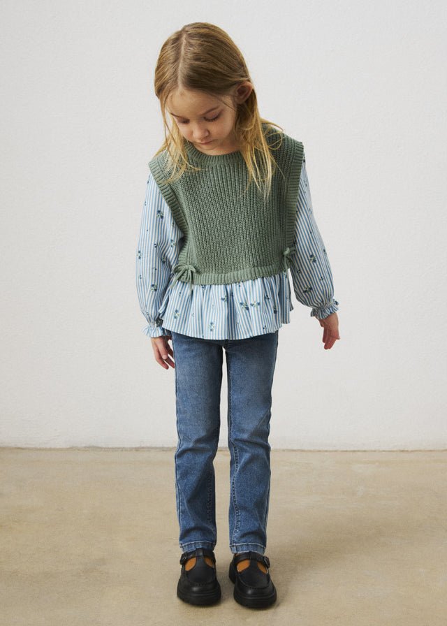 PANTALONE IN DENIM BLU JEANS - Noi da piccoli
