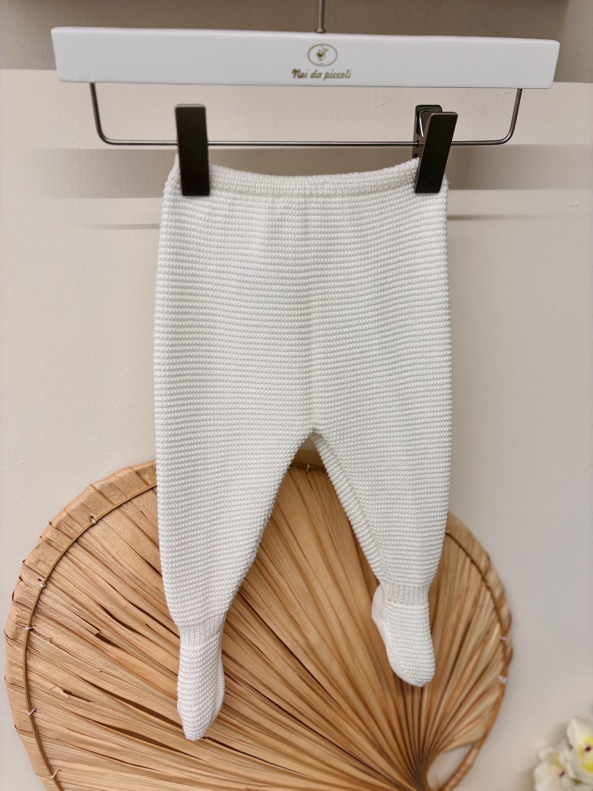PANTALONE IN FILO BIANCO - Noi da piccoli