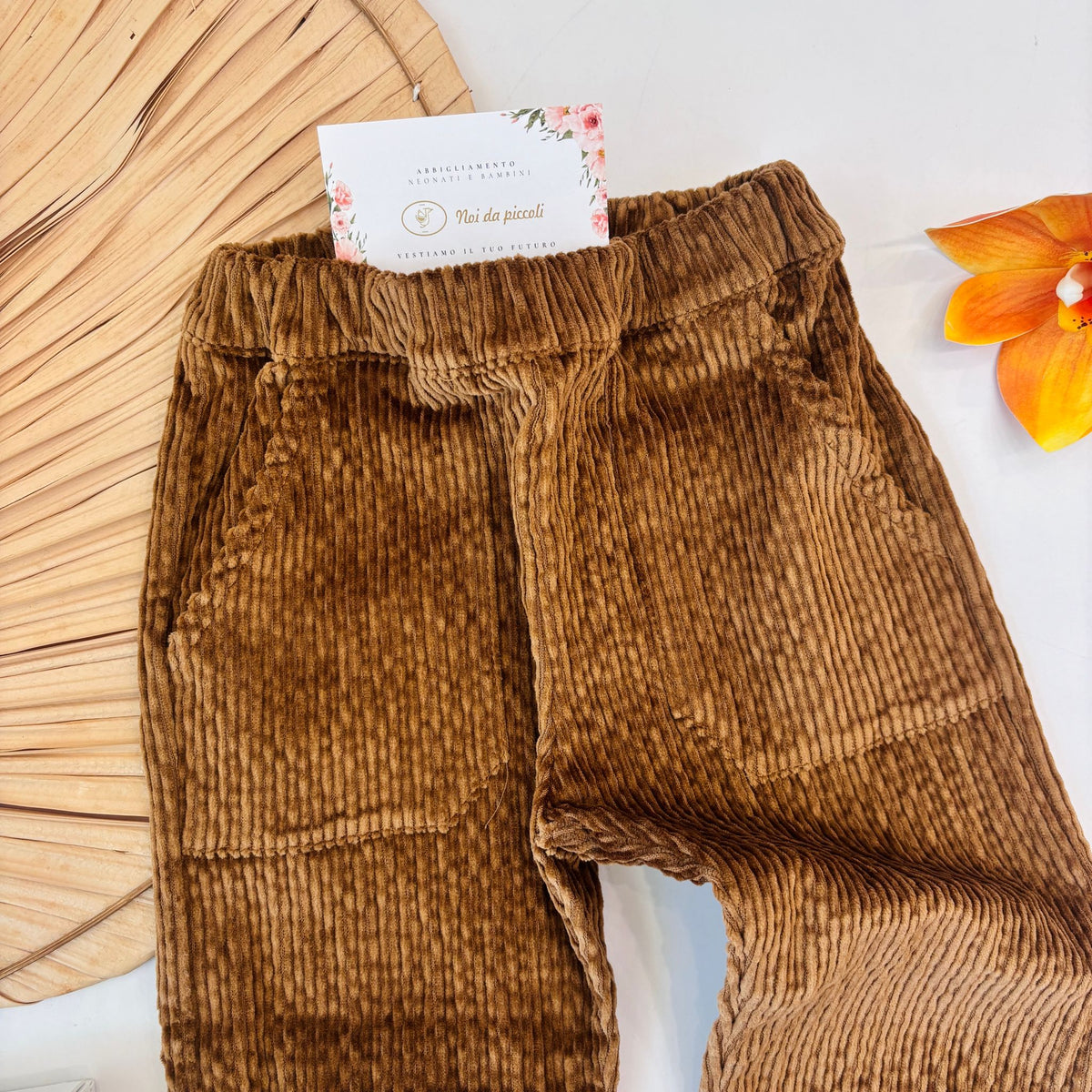 Pantalone in Pura Lana Marrone Nannafrufrù - dettaglio 1