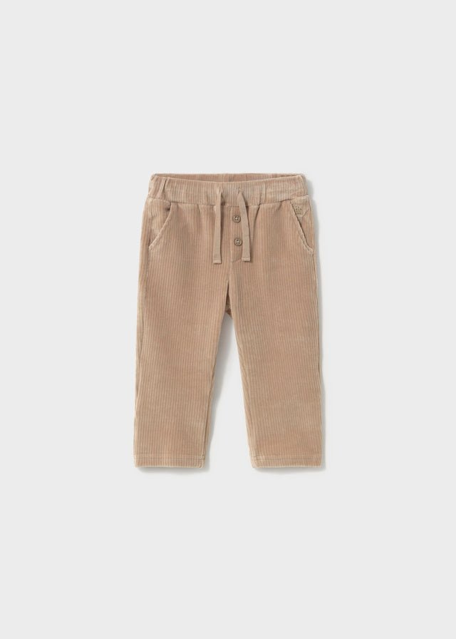 Pantalone in Velluto Beige a Costine Mayoral