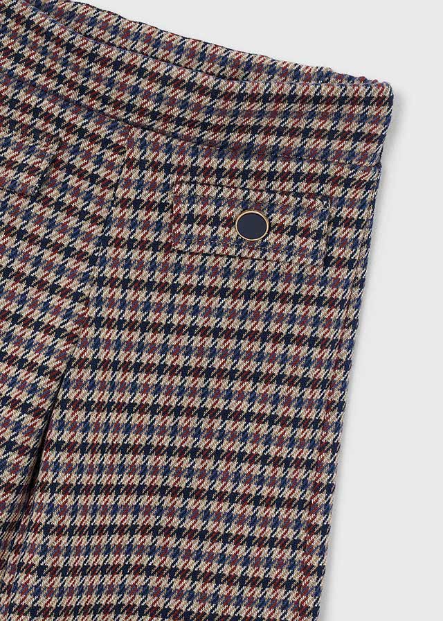 PANTALONE JACQUARD BEIGE IN COTONE CALDO - Noi da piccoli