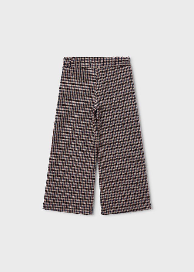 PANTALONE JACQUARD BEIGE IN COTONE CALDO - Noi da piccoli