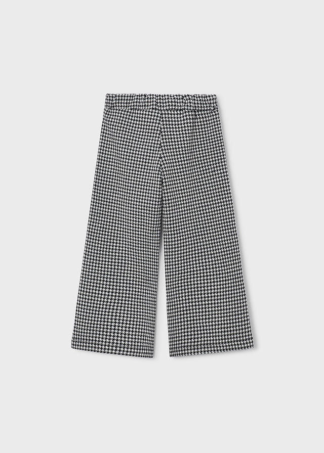 PANTALONE JACQUARD NERO IN COTONE CALDO - Noi da piccoli