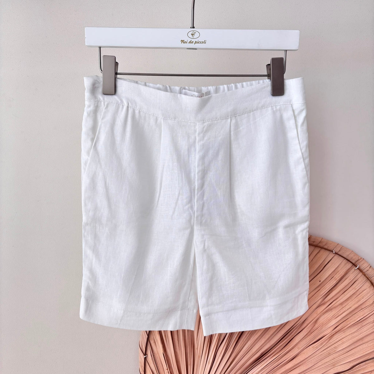 PANTALONE LINO FRESCO BIANCO - Noi da piccoli