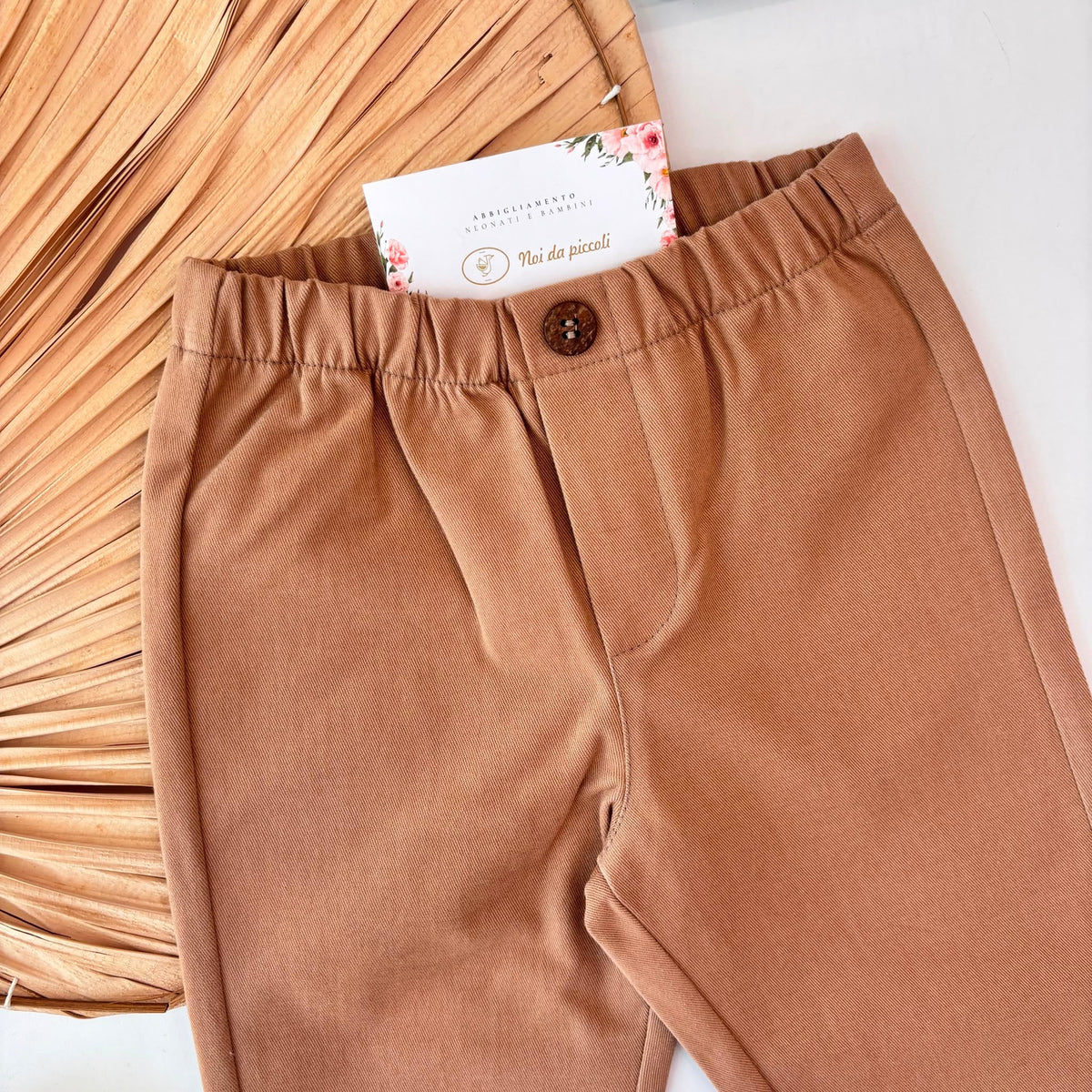 PANTALONE London caldo cotone BEIGE - Noi da piccoli