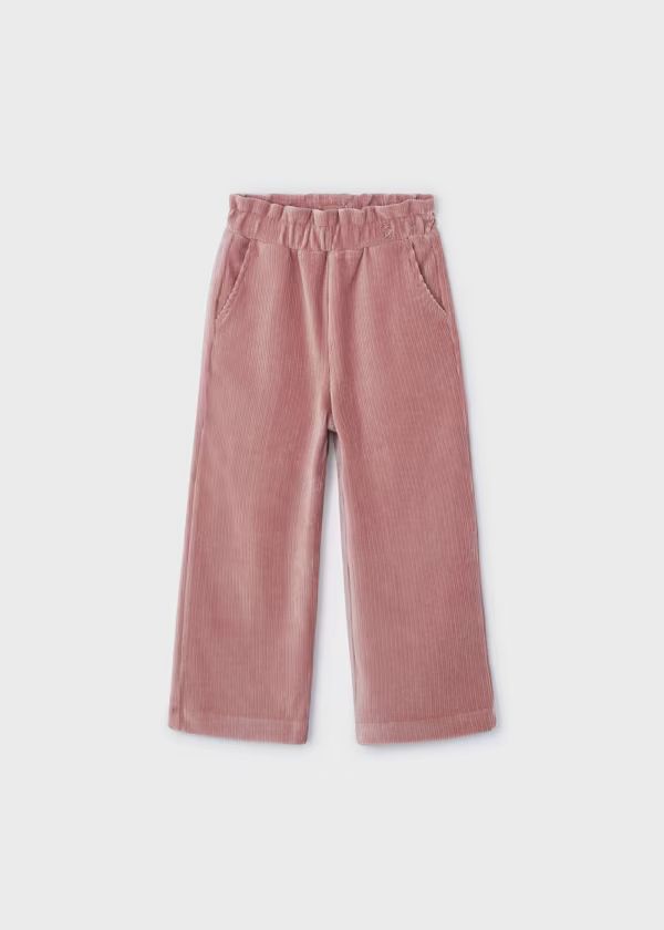 PANTALONE VELLUTO A COSTINE PETALO - Noi da piccoli