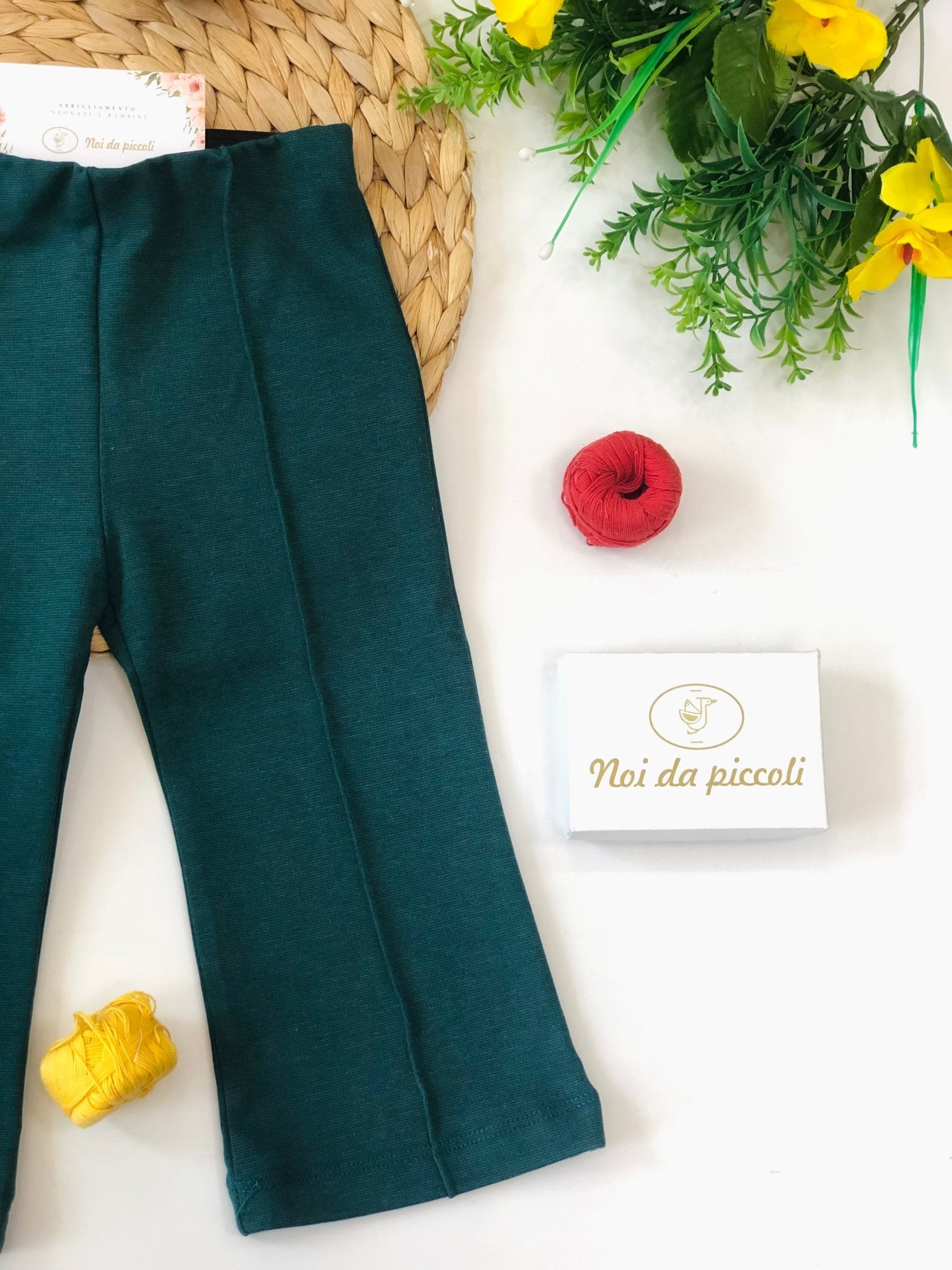 PANTALONE VERDE A ZAMPA - Noi da piccoli