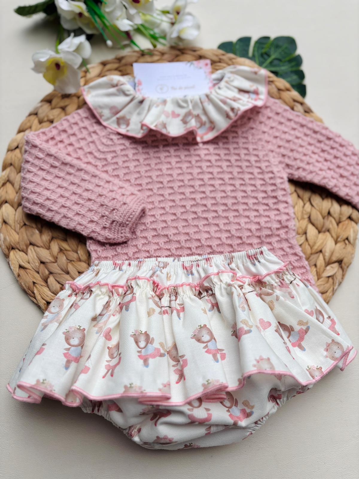 completo 2 pz FILATO CALDO ROSA