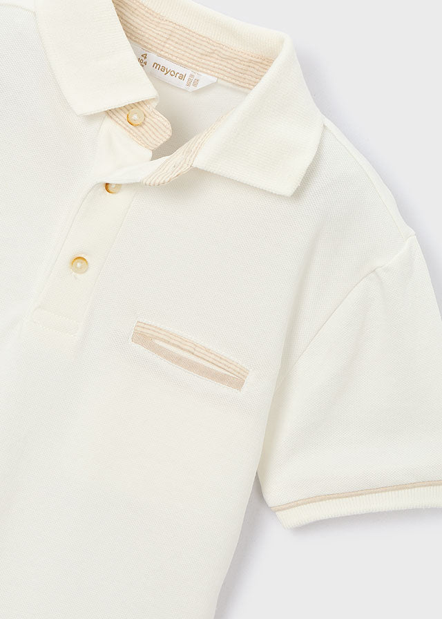 POLO IN COTONE CRUDO - Noi da piccoli