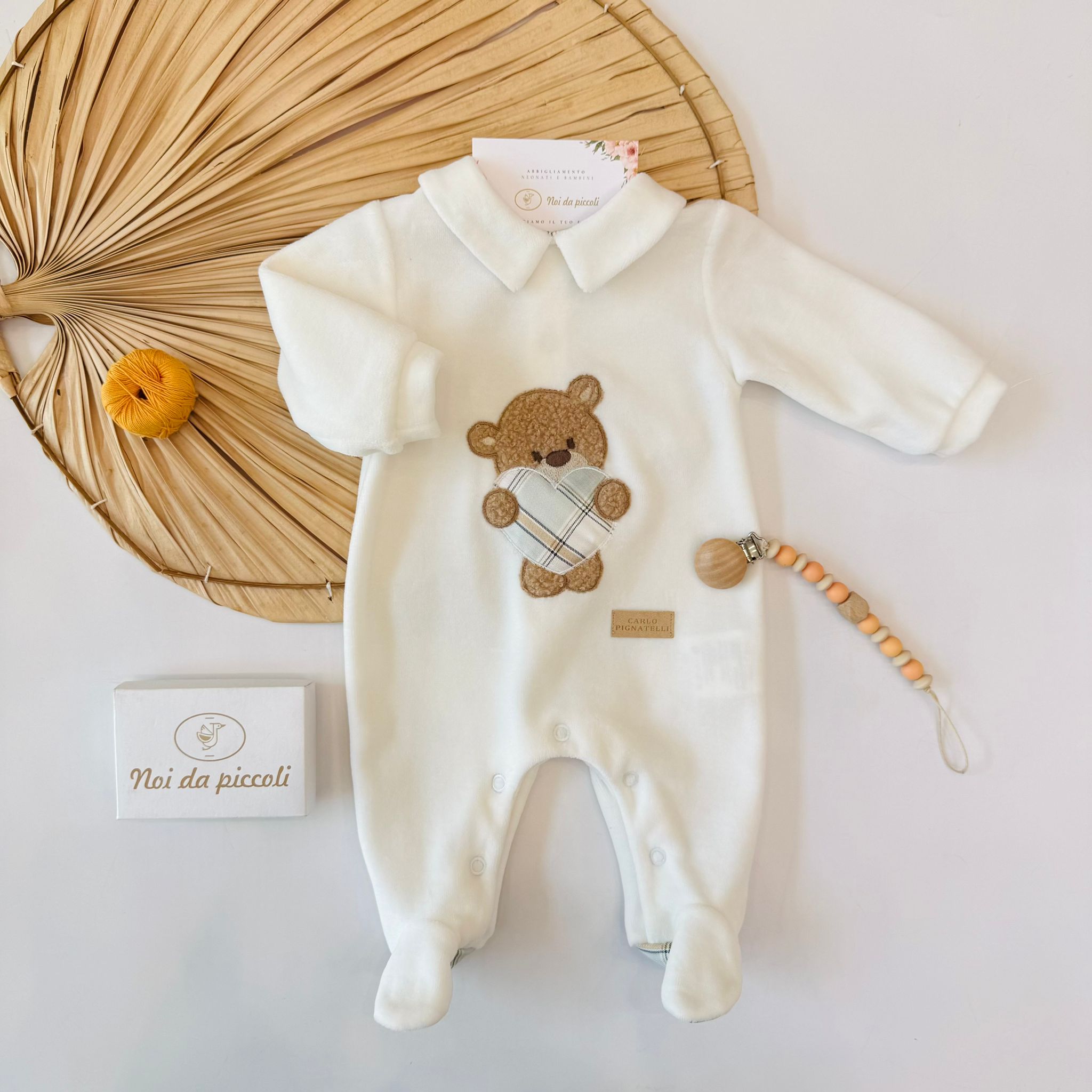 TUTINA IN CINIGLIA PANNA TEDDY HEART
