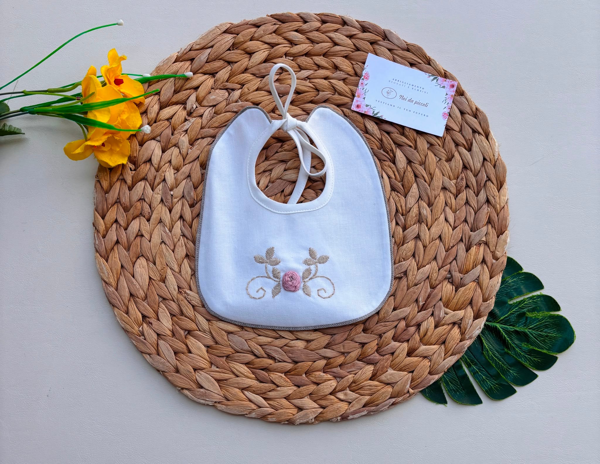 BAVETTA IN COTONE BIANCO GHIRIGORI