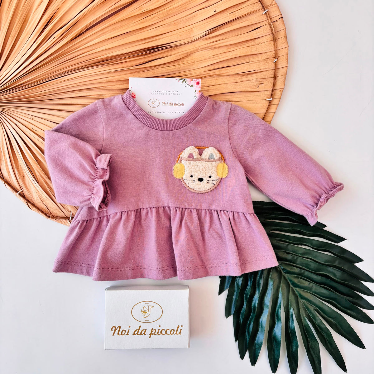 MAGLIA IN COTONE CALDO VIOLA