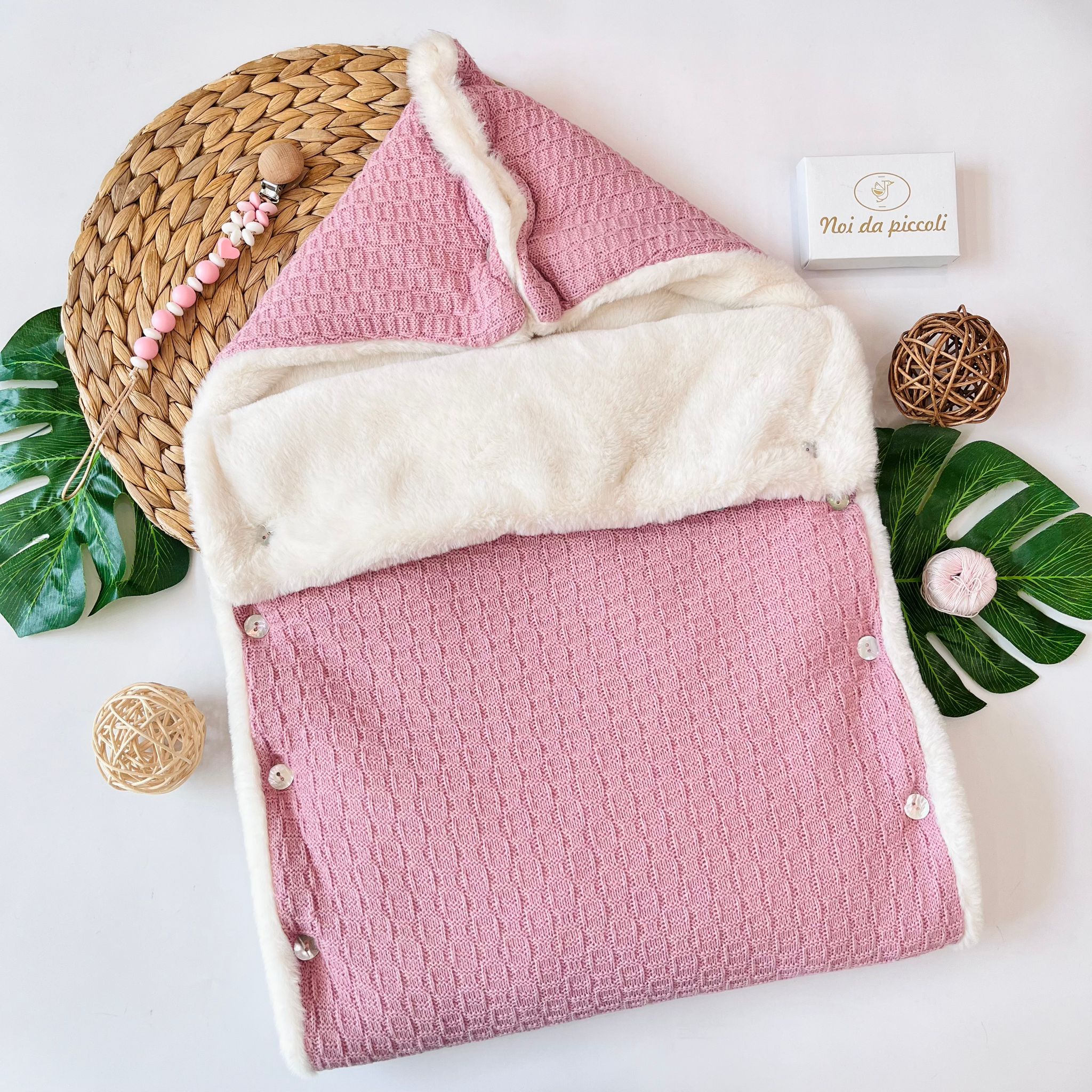 SACCO NANNA FILATO CALDO ROSA DAISY - Noi da piccoli