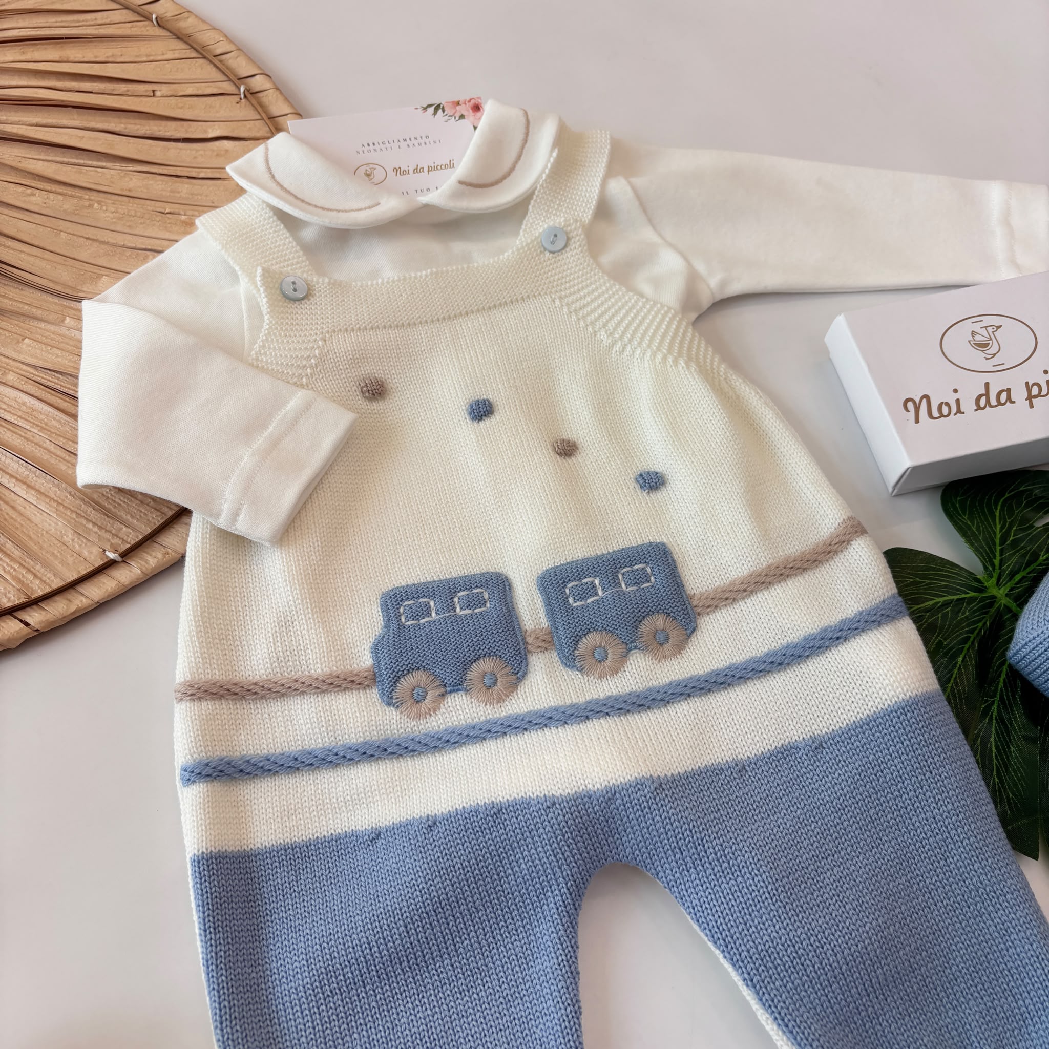 SALOPETTE CON BABBUCCE 100% LANA AVION TRENINO - Noi da piccoli