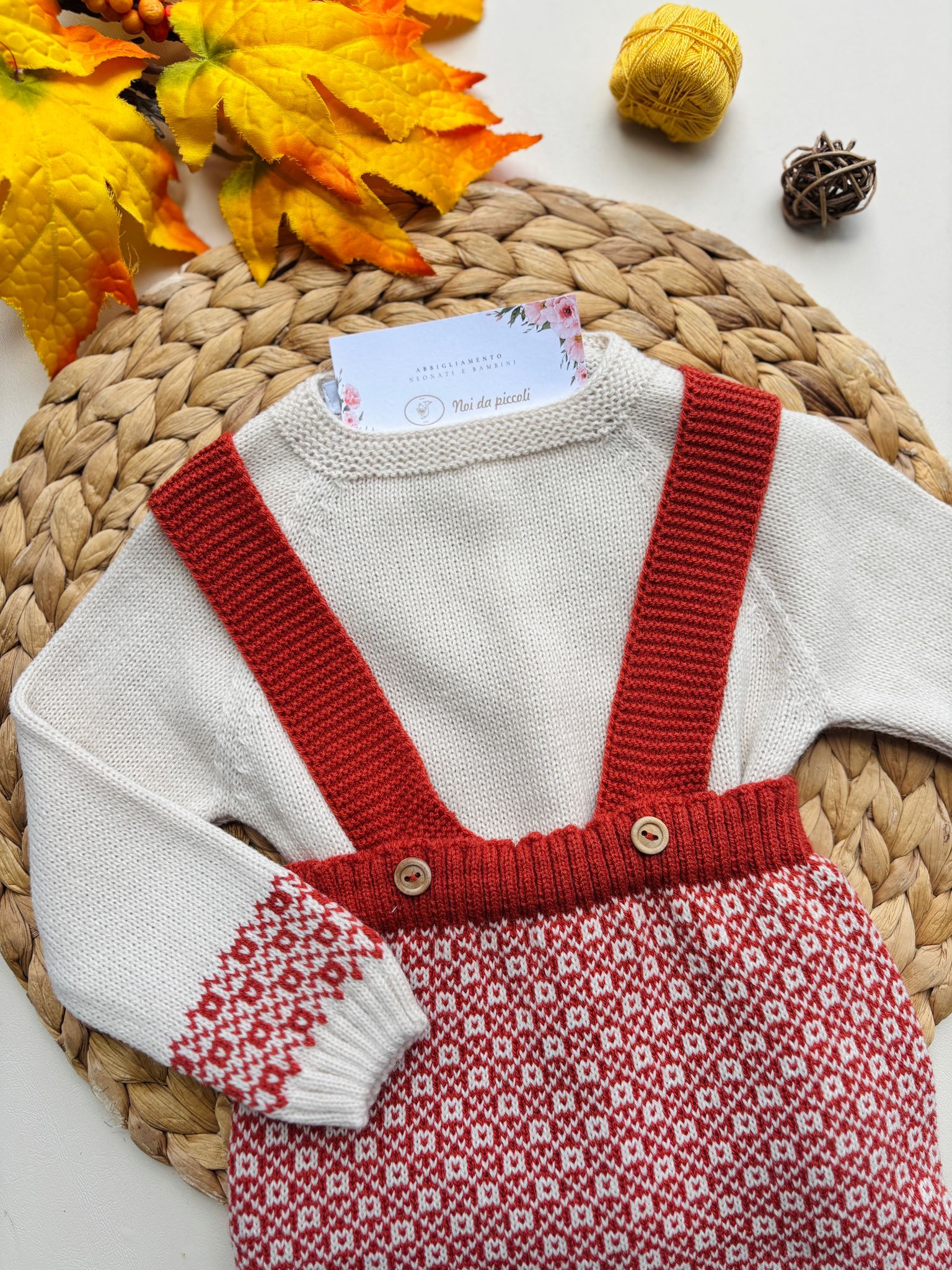 SALOPETTE CON MAGLIONCINO CALDERA - Noi da piccoli