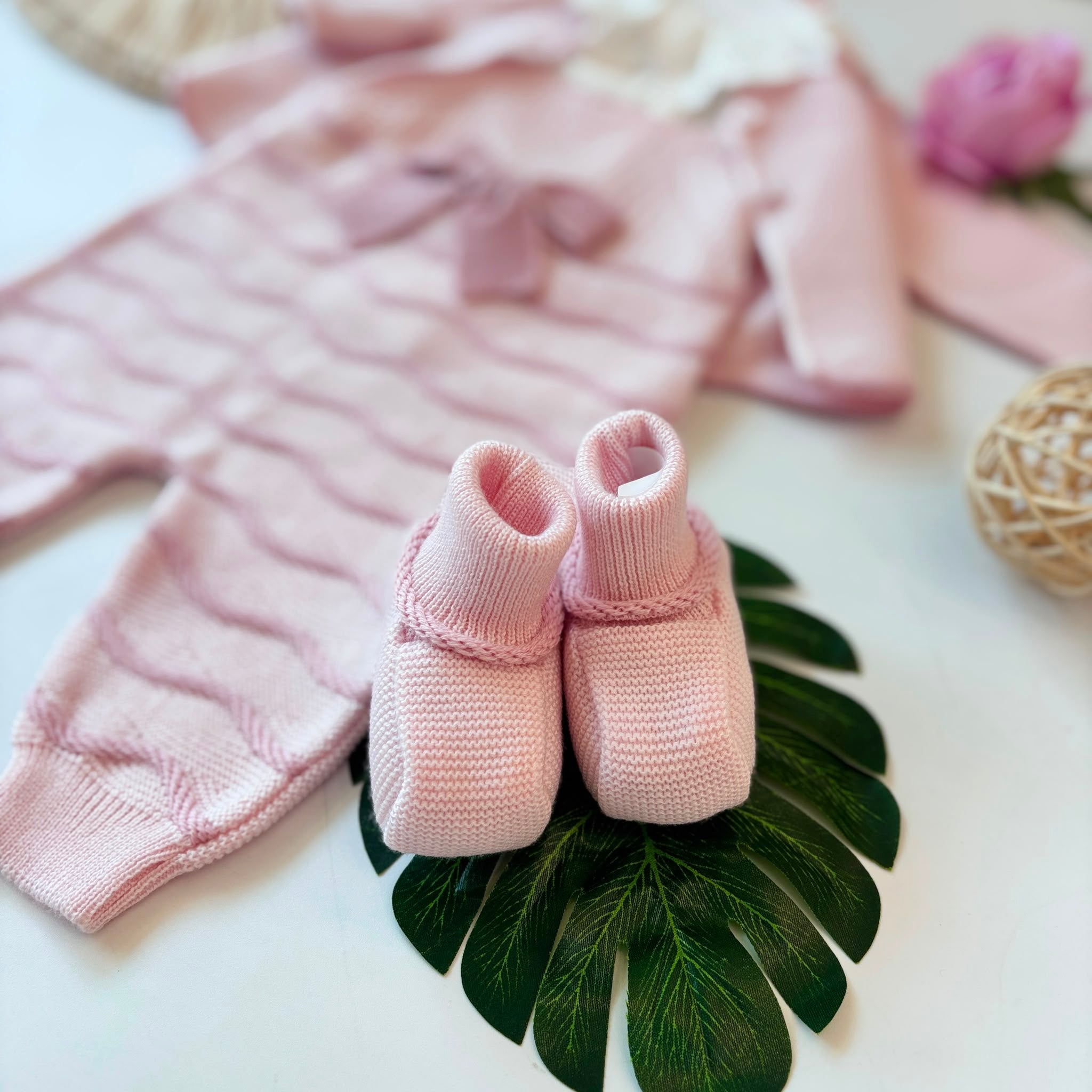SALOPETTE CON PARURE 100% LANA ROSA - Noi da piccoli