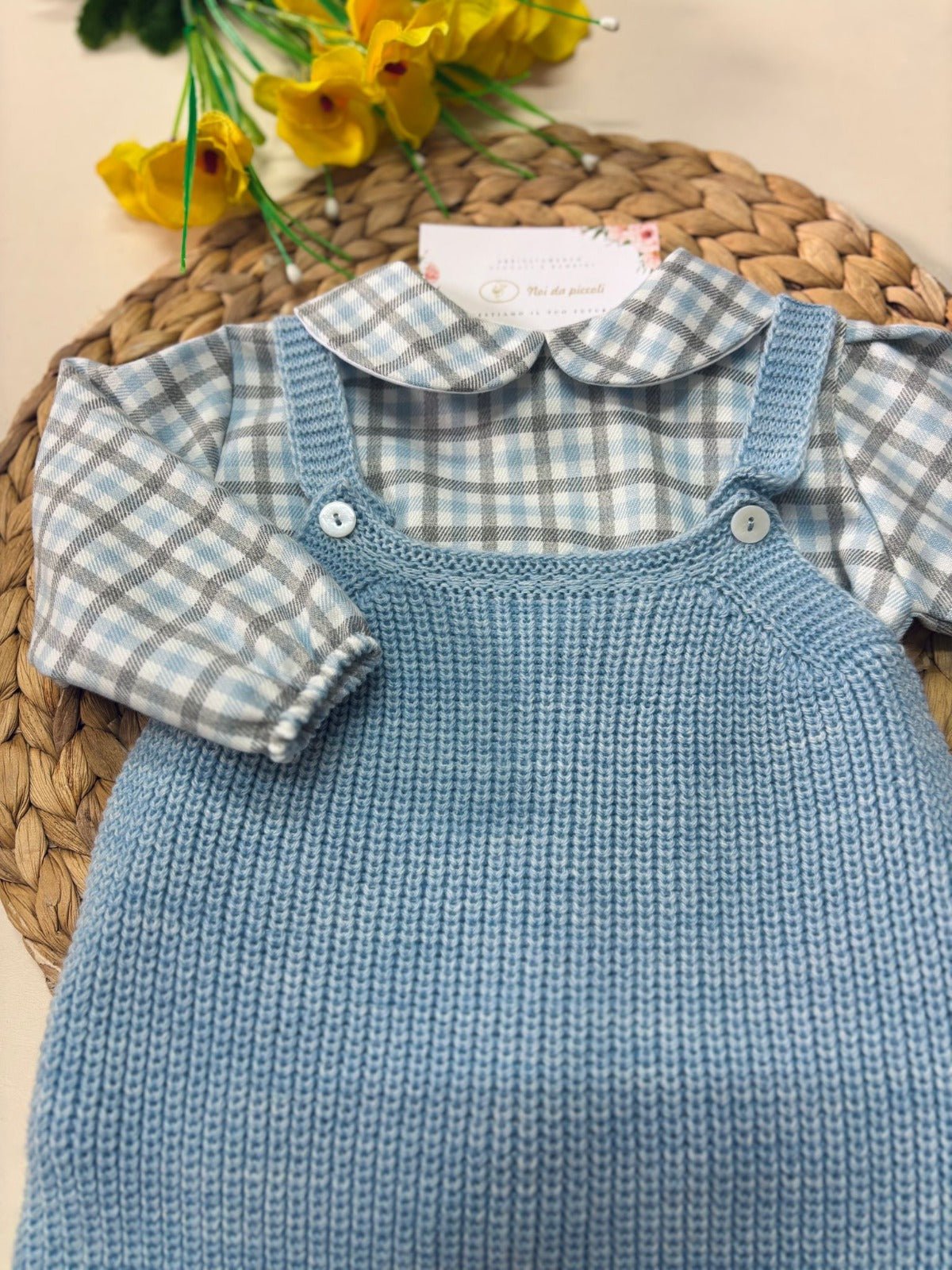 SALOPETTE FILATO CALDO CIELO - Noi da piccoli