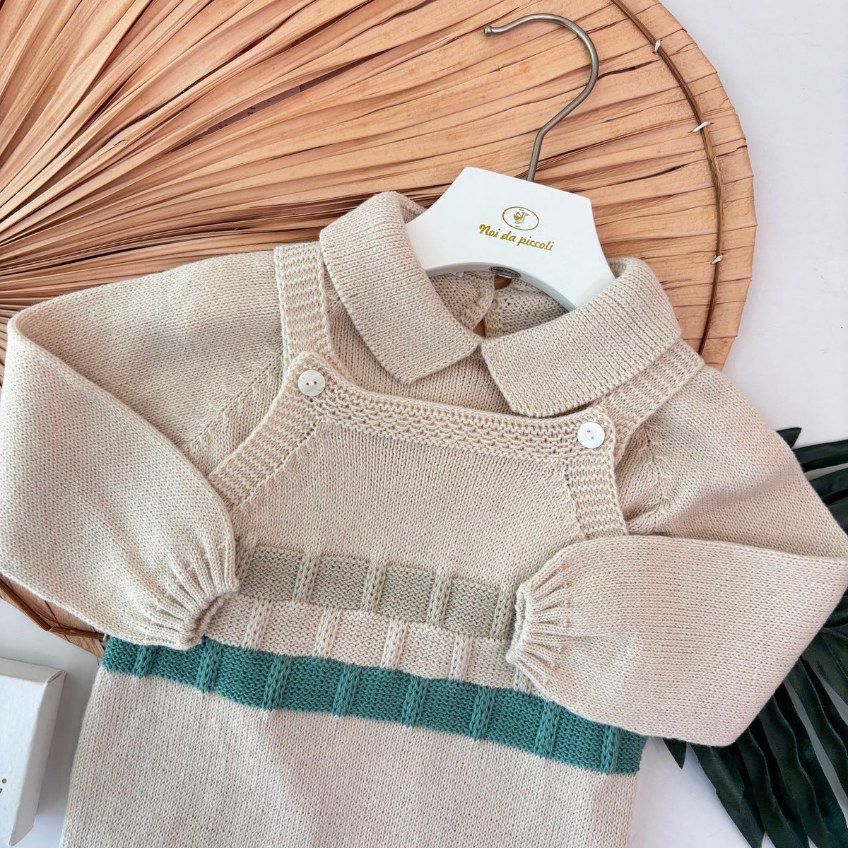 SALOPETTE FILATO CALDO VERDE - Noi da piccoli