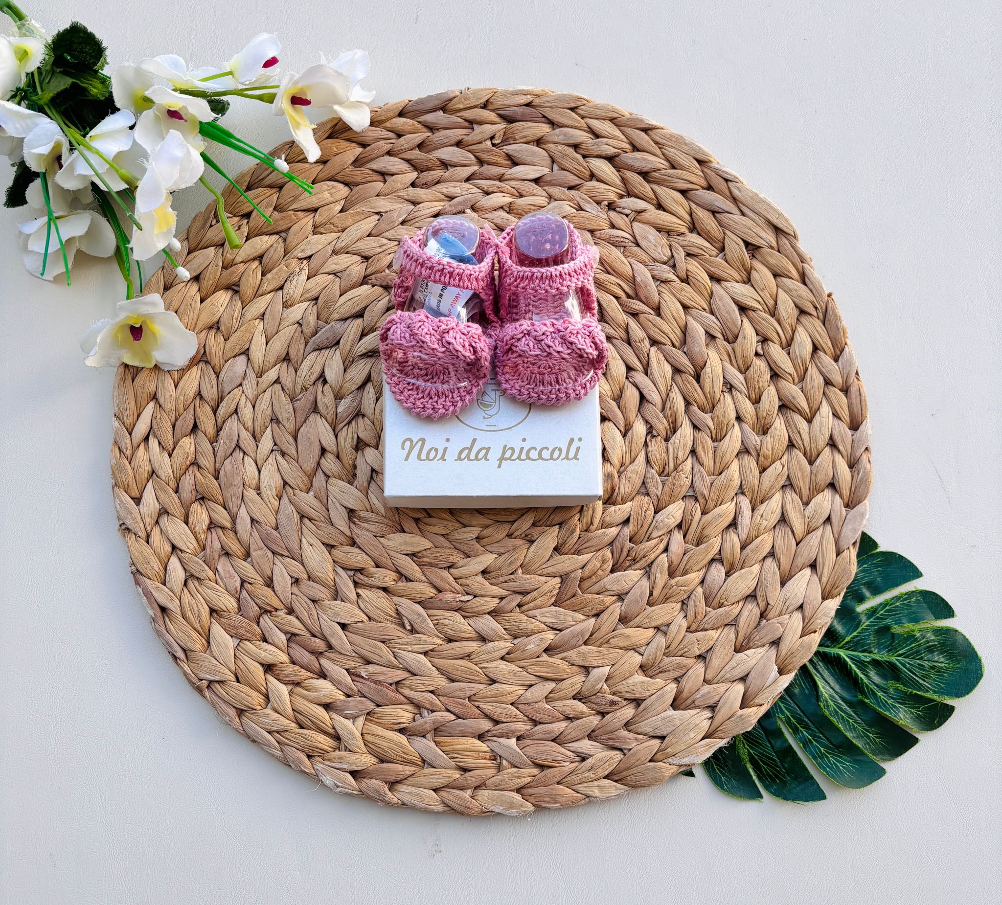 SANDALETTI IN FILO ROSA - Noi da piccoli