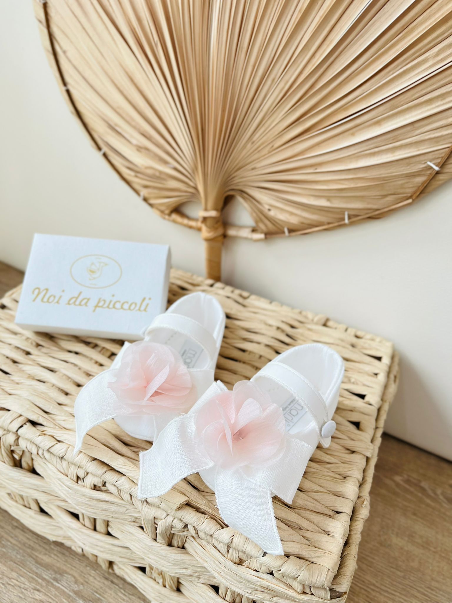 SCARPA BAMBOLINA BIANCO ROSA - Noi da piccoli