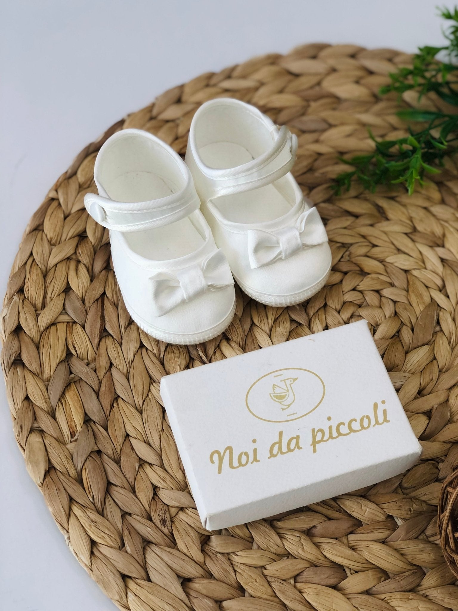 SCARPA BAMBOLINA FIOCCHETTINO PICCINO PANNA - Noi da piccoli