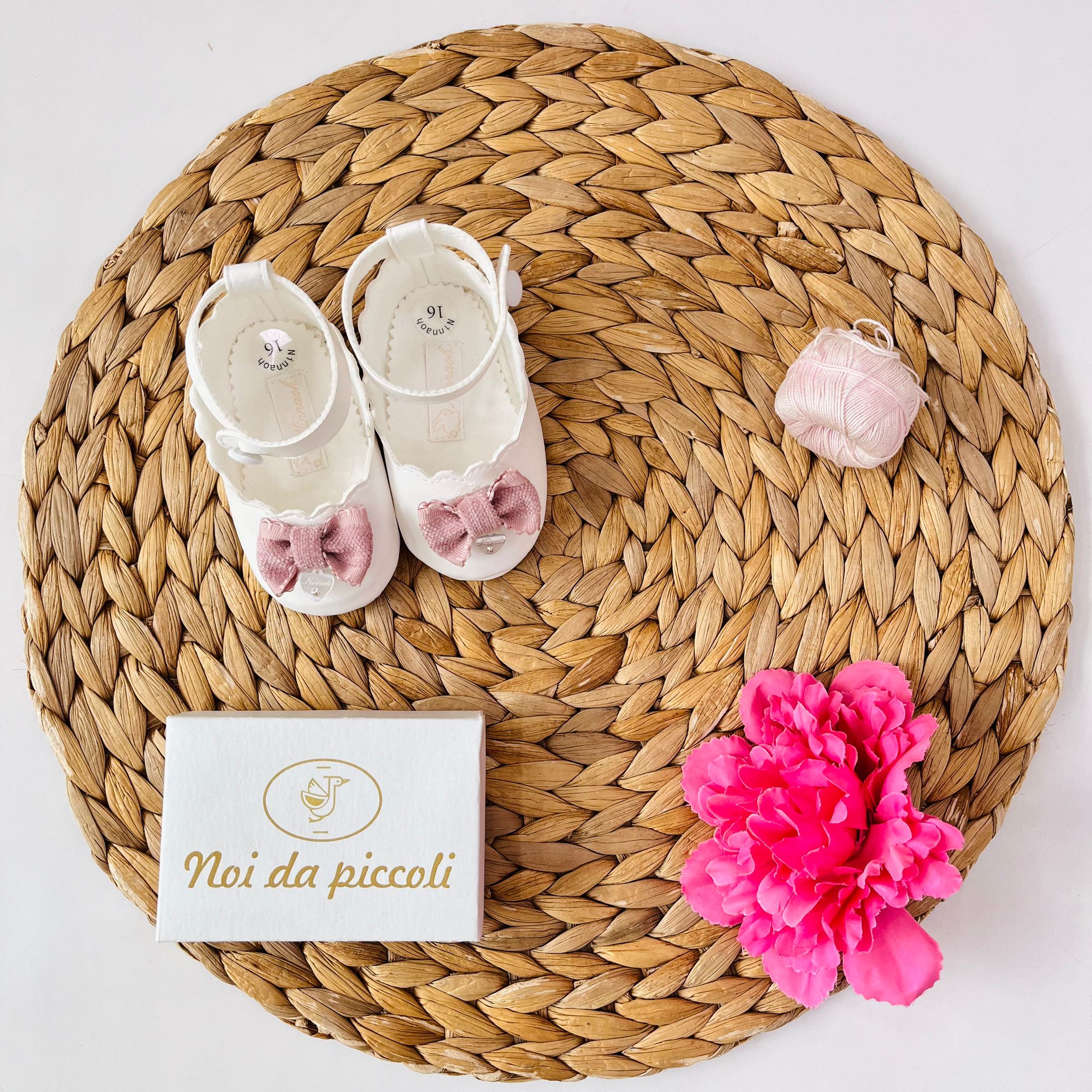 SCARPA BAMBOLINA VELLUTINO PANNA - Noi da piccoli