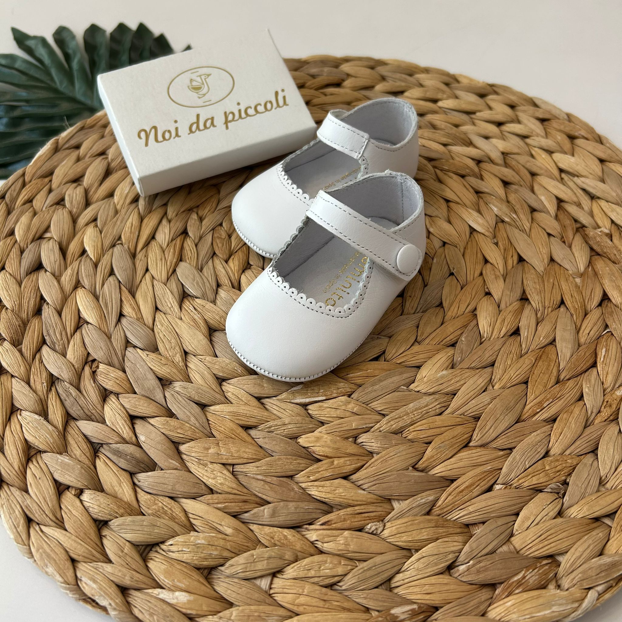 SCARPA CULLA BAMBOLINA IN PELLE BIANCO - Noi da piccoli