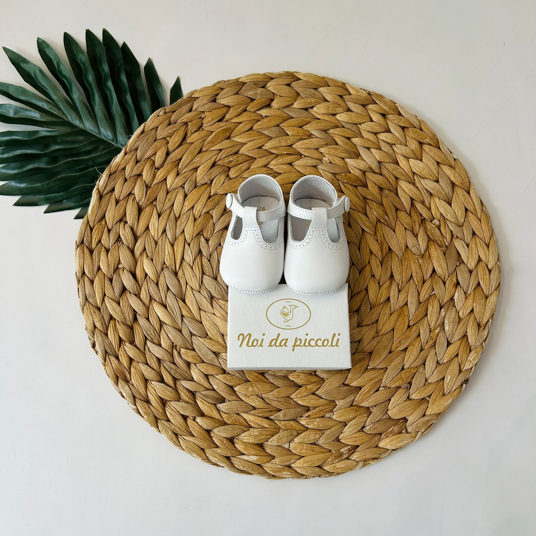 SCARPA CULLA T - STRAP IN PELLE BIANCO - Noi da piccoli
