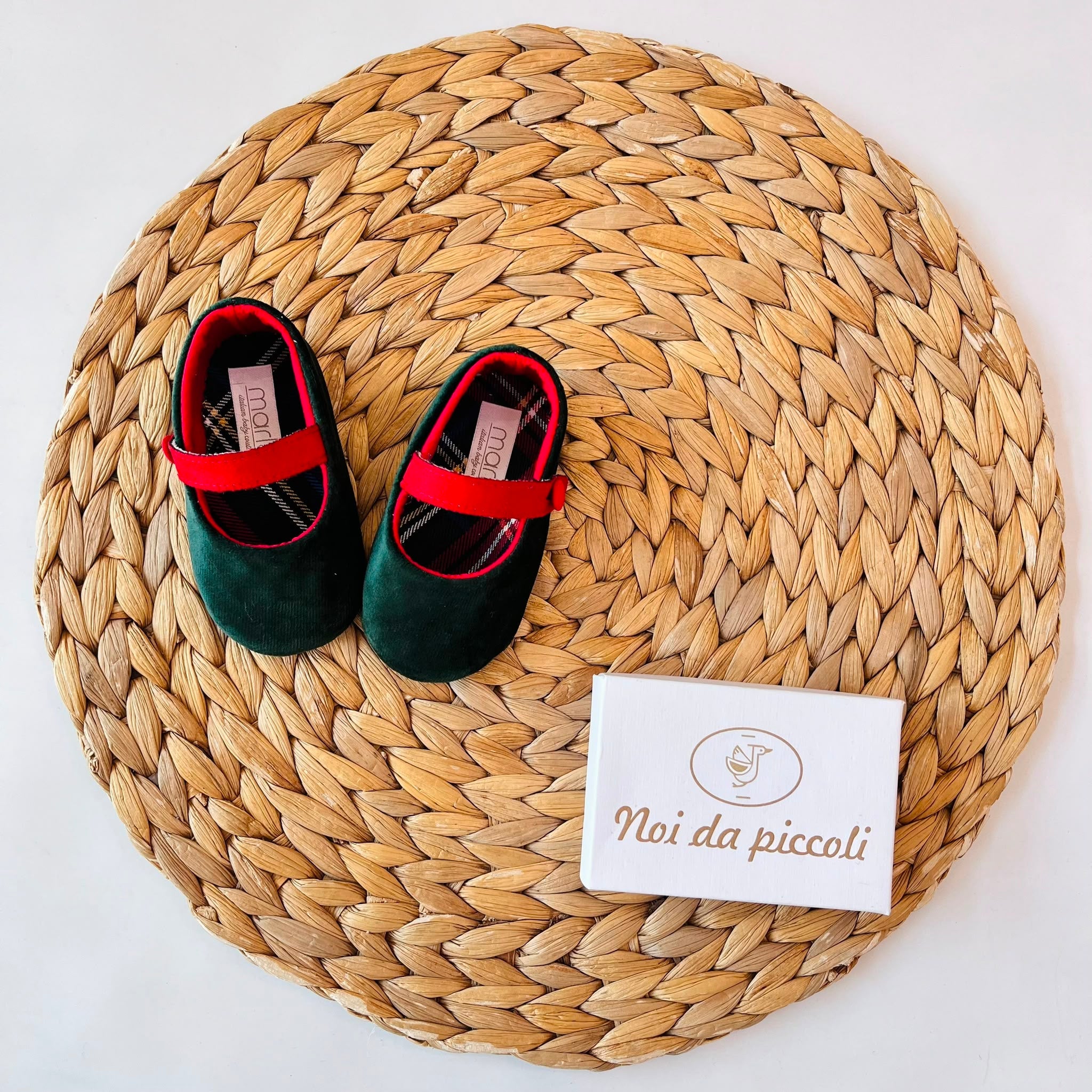 SCARPA IN VELLUTO VERDE - Noi da piccoli