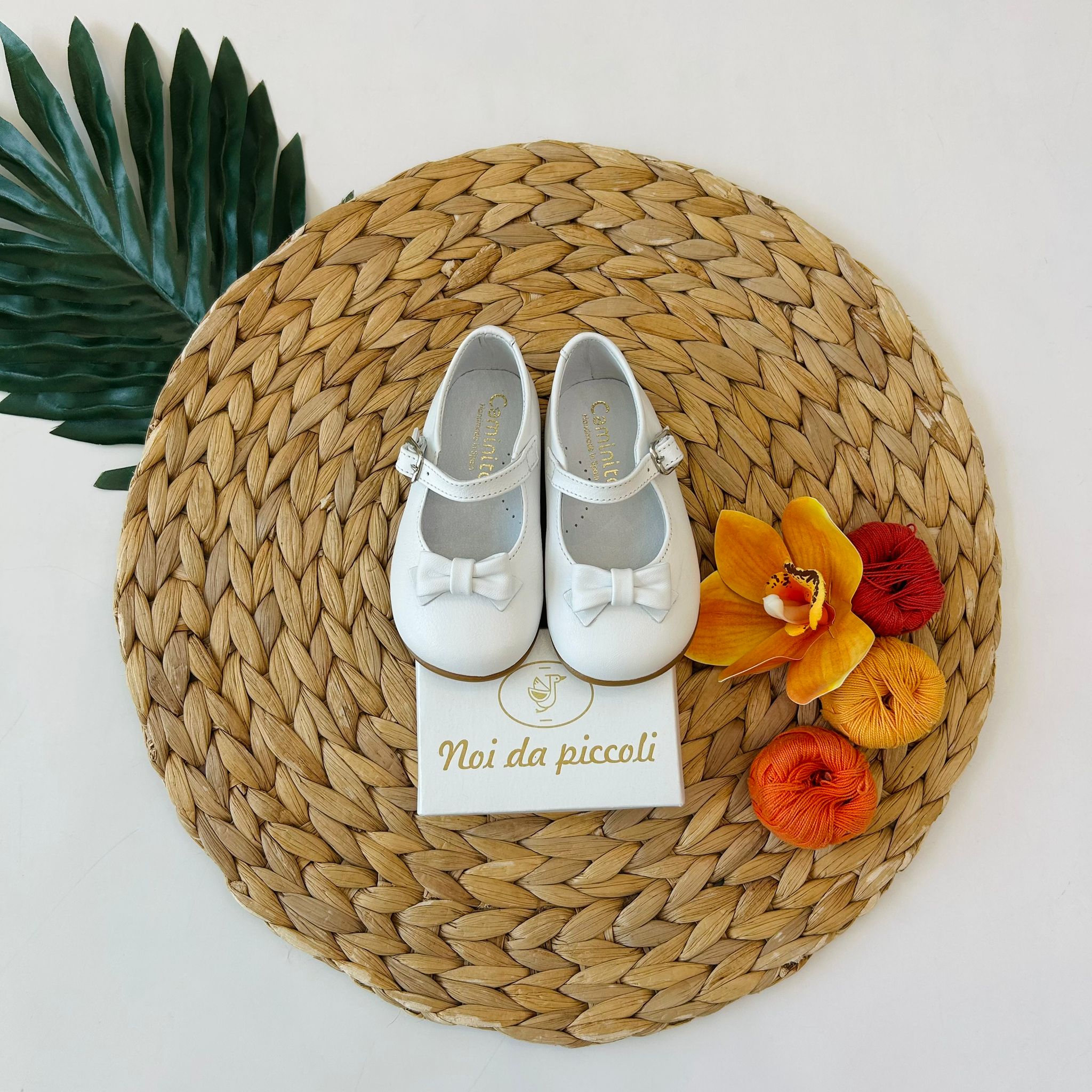 SCARPA PRIMO PASSO IN PELLE BIANCO - Noi da piccoli