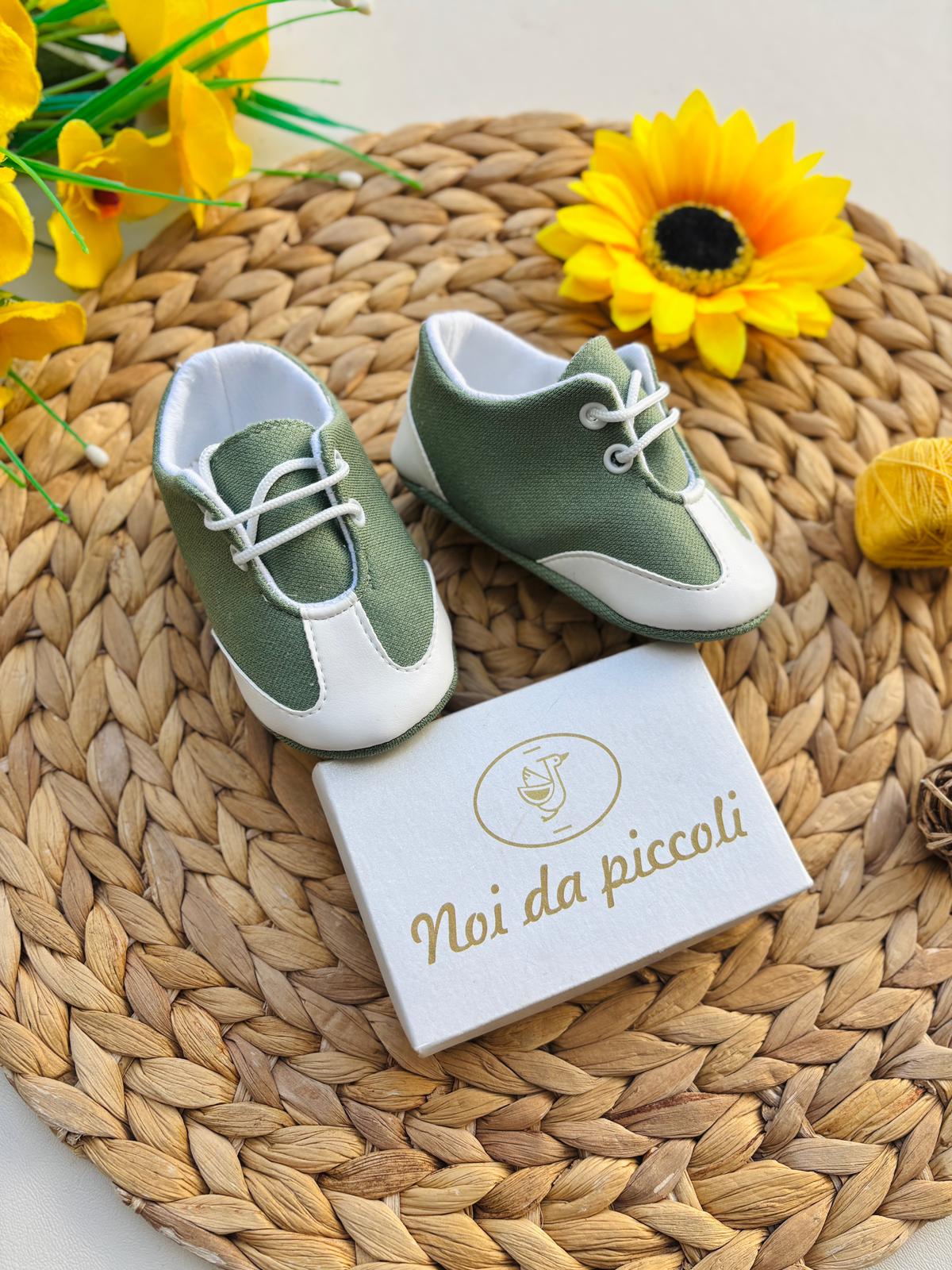 SCARPINE BIANCO VERDE - Noi da piccoli