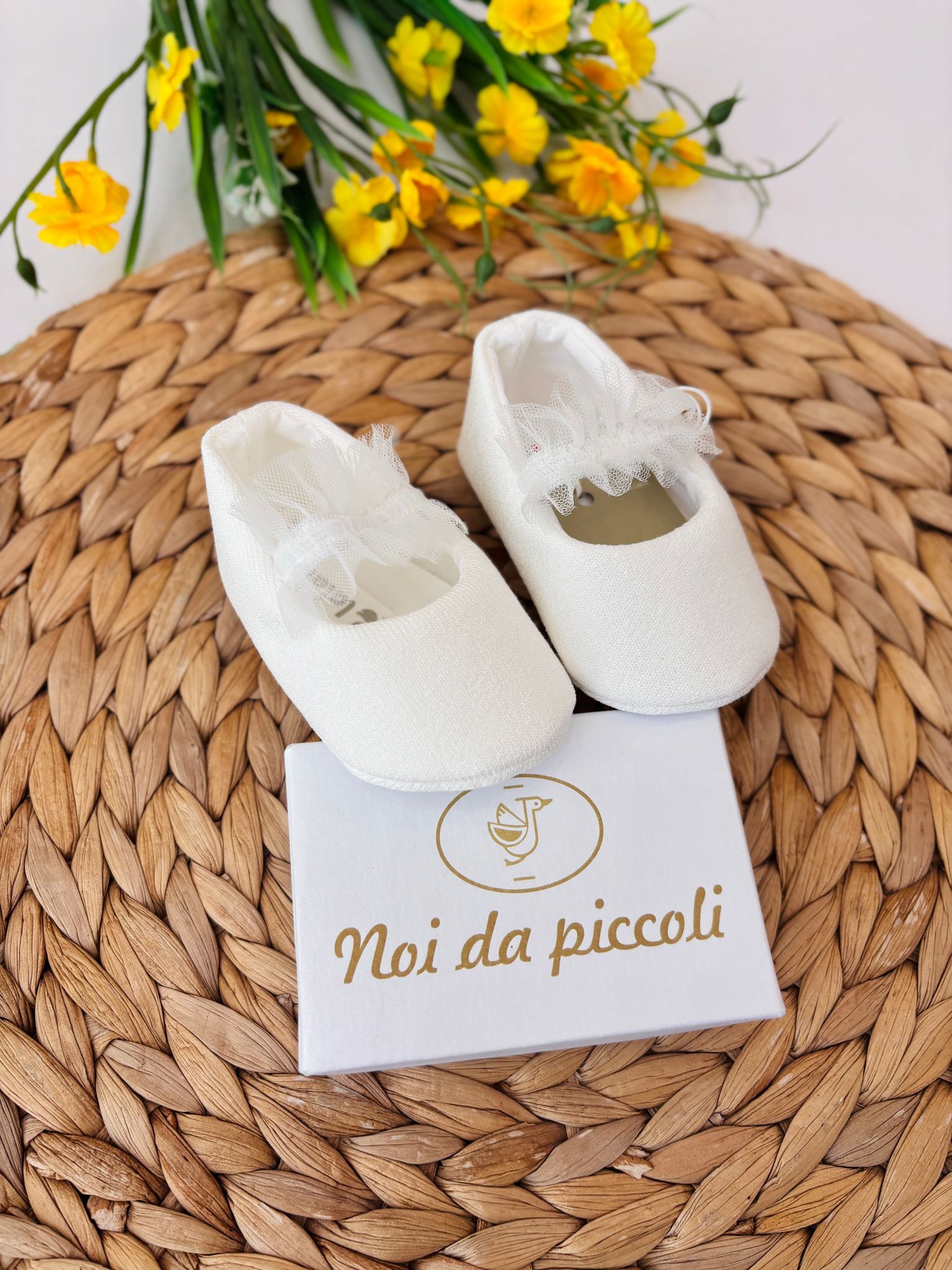 SCARPINE CON TULLE BIANCO - Noi da piccoli
