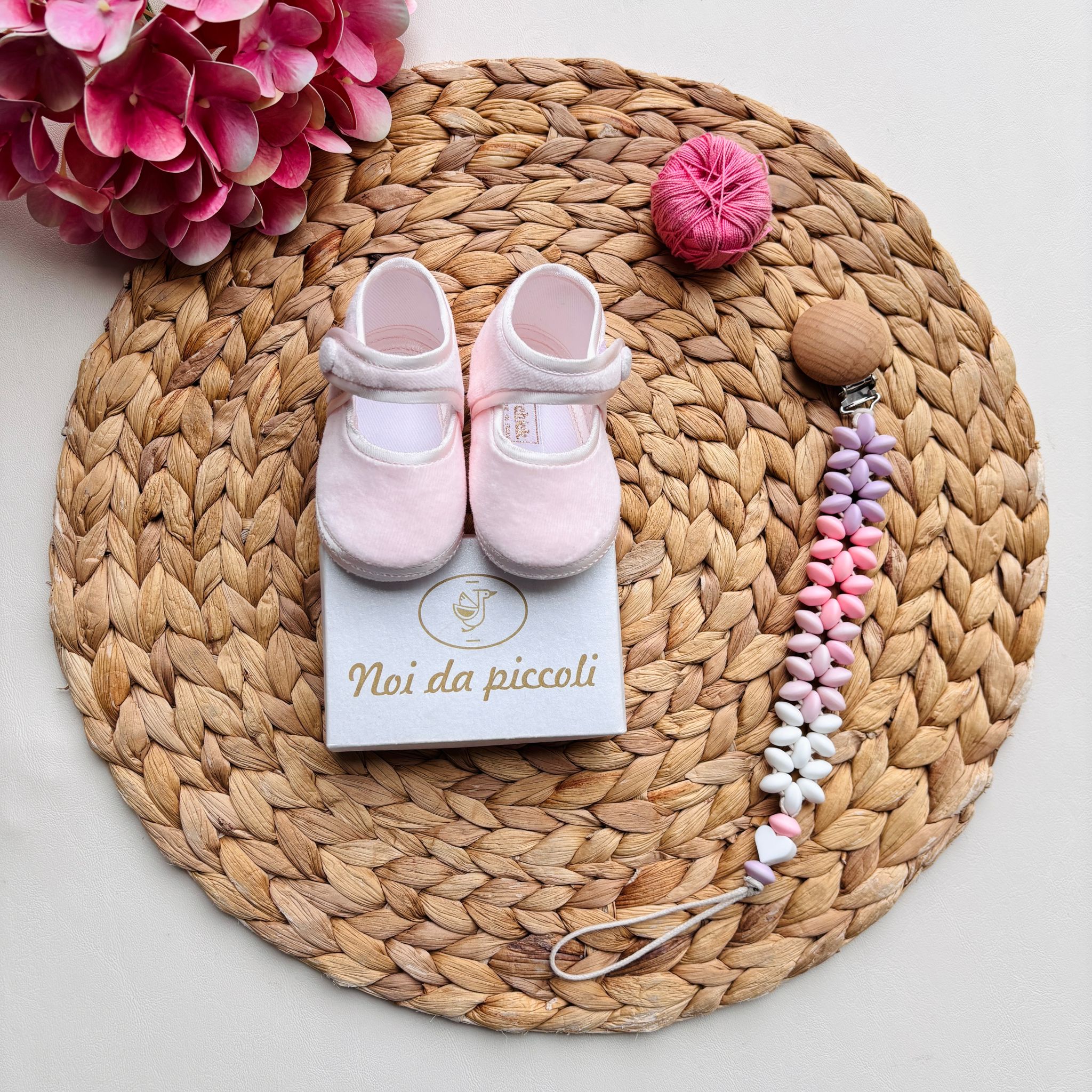 SCARPINE IN VELLUTINO ROSA - Noi da piccoli