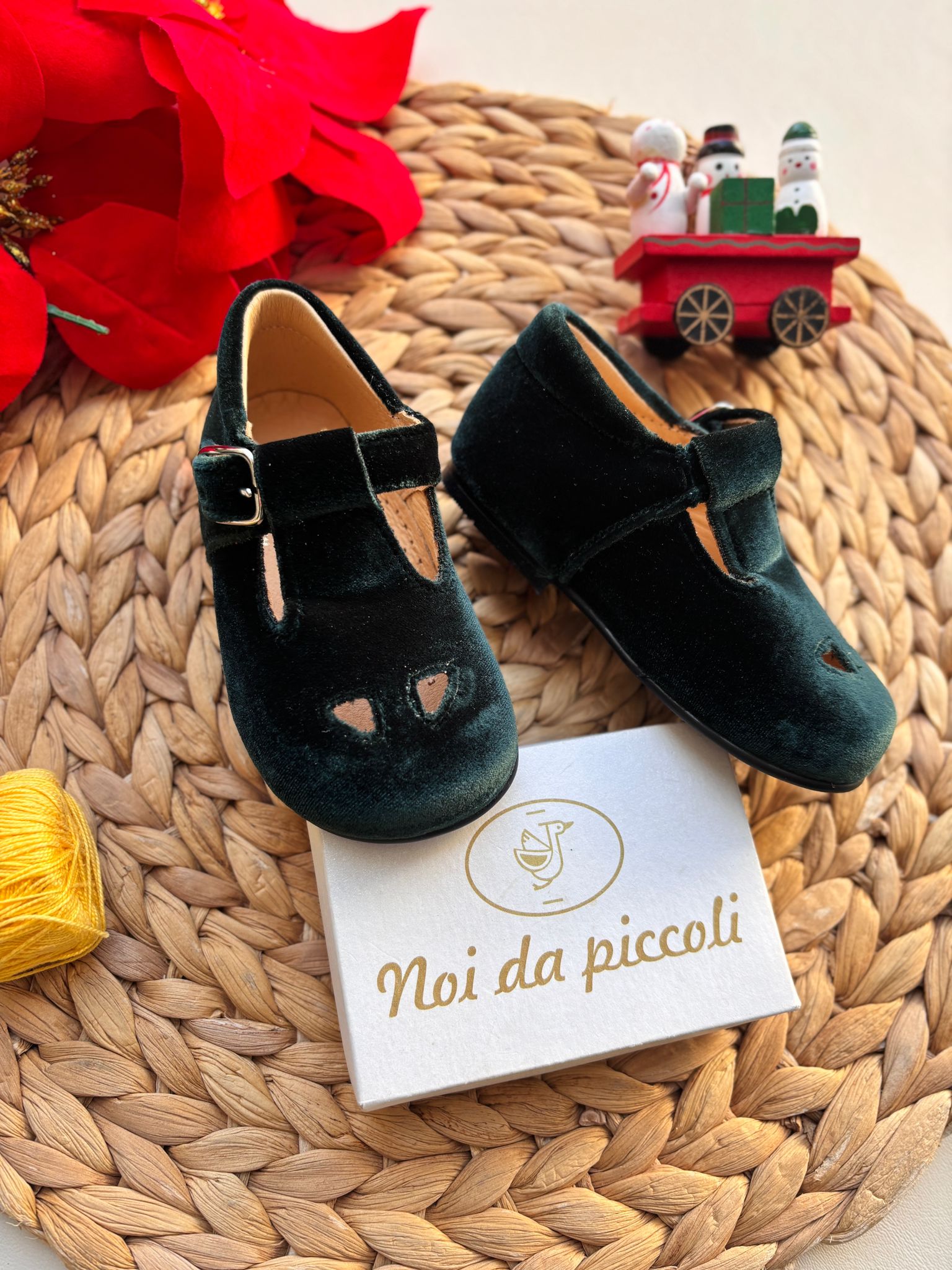 SCARPINE IN VELLUTINO VERDE - Noi da piccoli