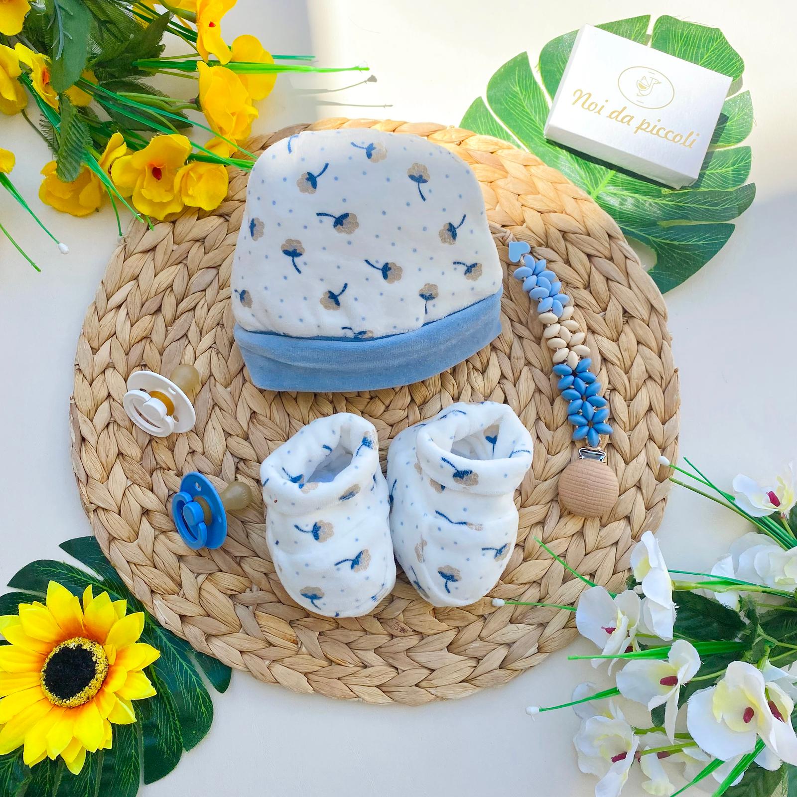 SET 2 PZ CINIGLIA BIANCO - CIELO CON DISEGNINI - Noi da piccoli