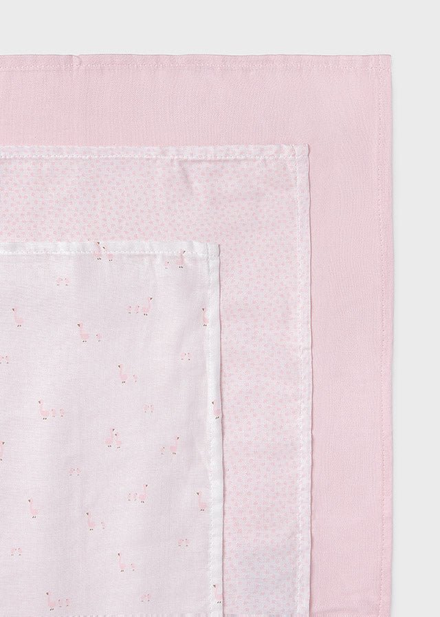 SET 3 PZ MUSSOLE OCHETTE ROSA - Noi da piccoli