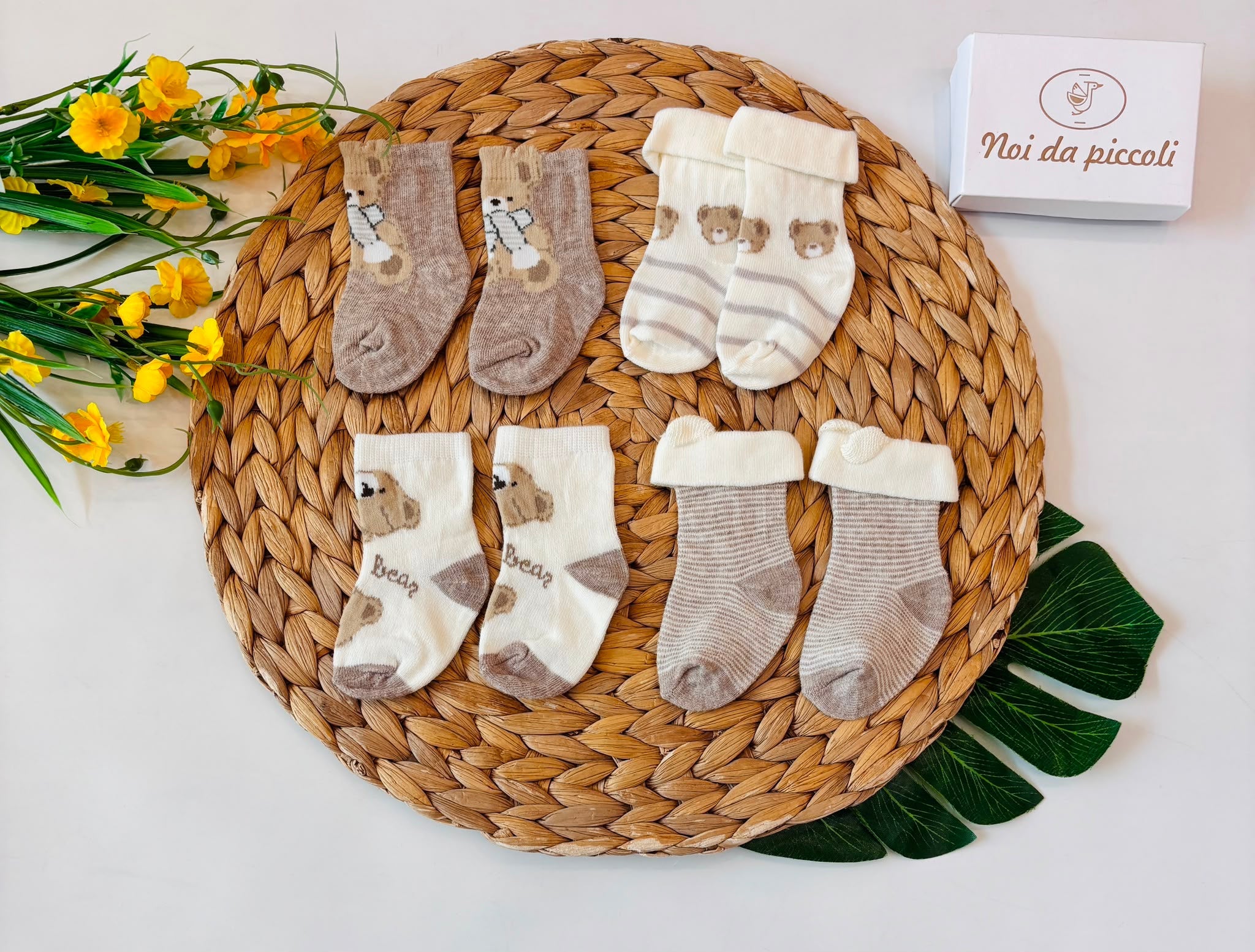 SET CALZINI COTONE CALDO CACAO - Noi da piccoli